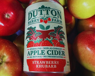 Apple Cider, Strawberry Rhubarb - Sparkling, Non-Alcoholic (11.5 fl oz)