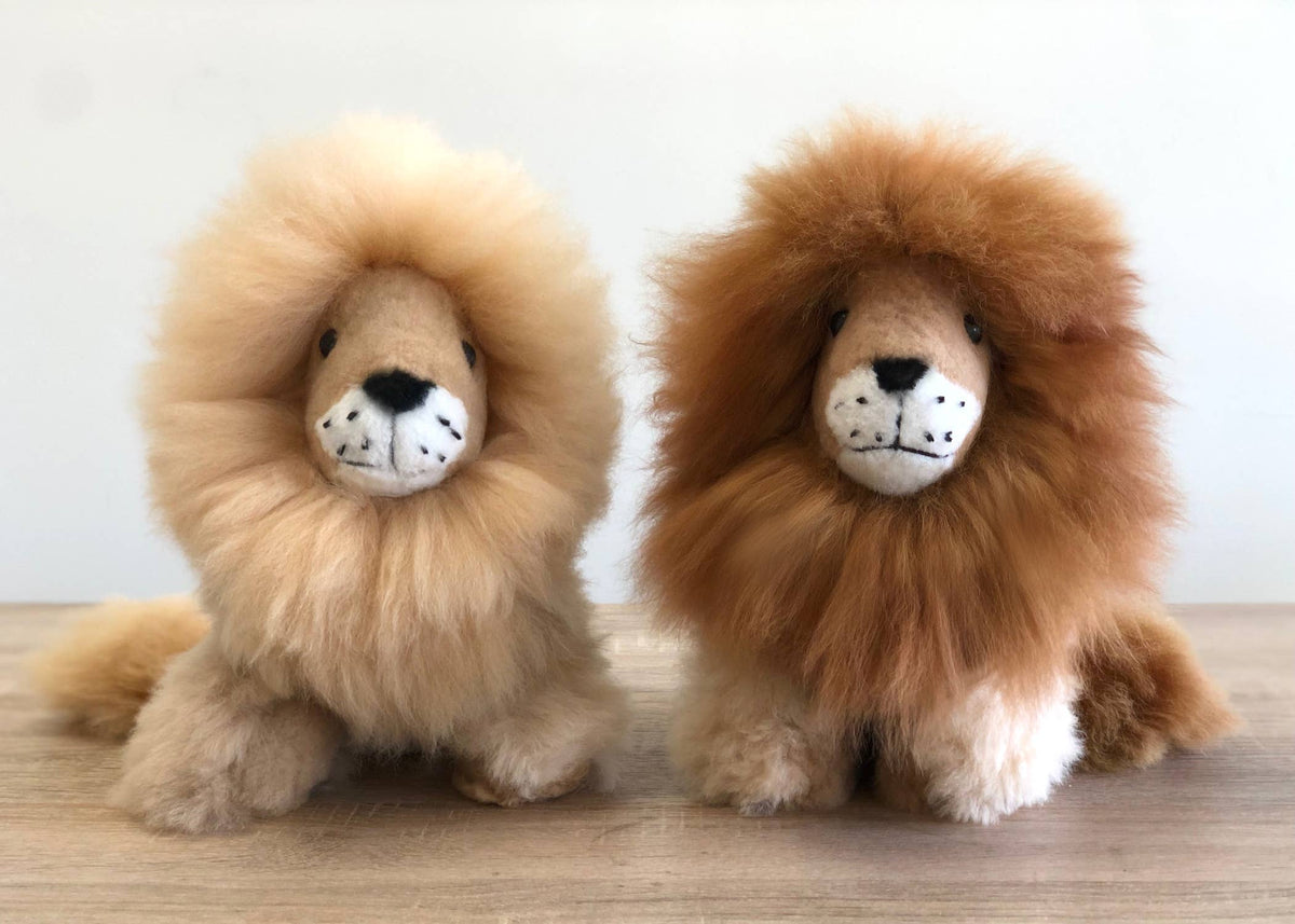 Shupaca Alpaca - Alpaca Stuffed Animal - Lion  Medium- 12"