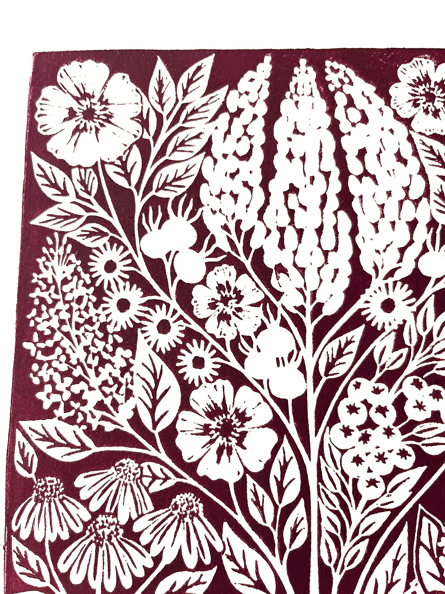 Hand Block Printed Art Print - No. 633