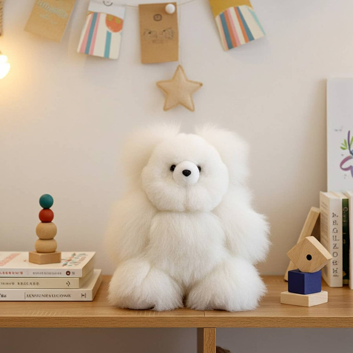 Shupaca Alpaca - 15" Alpaca Stuffed Animal - Bear: Caramel