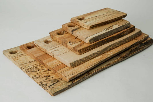 12" SPALTED MAPLE RECTANGULAR CUTTING BOARD