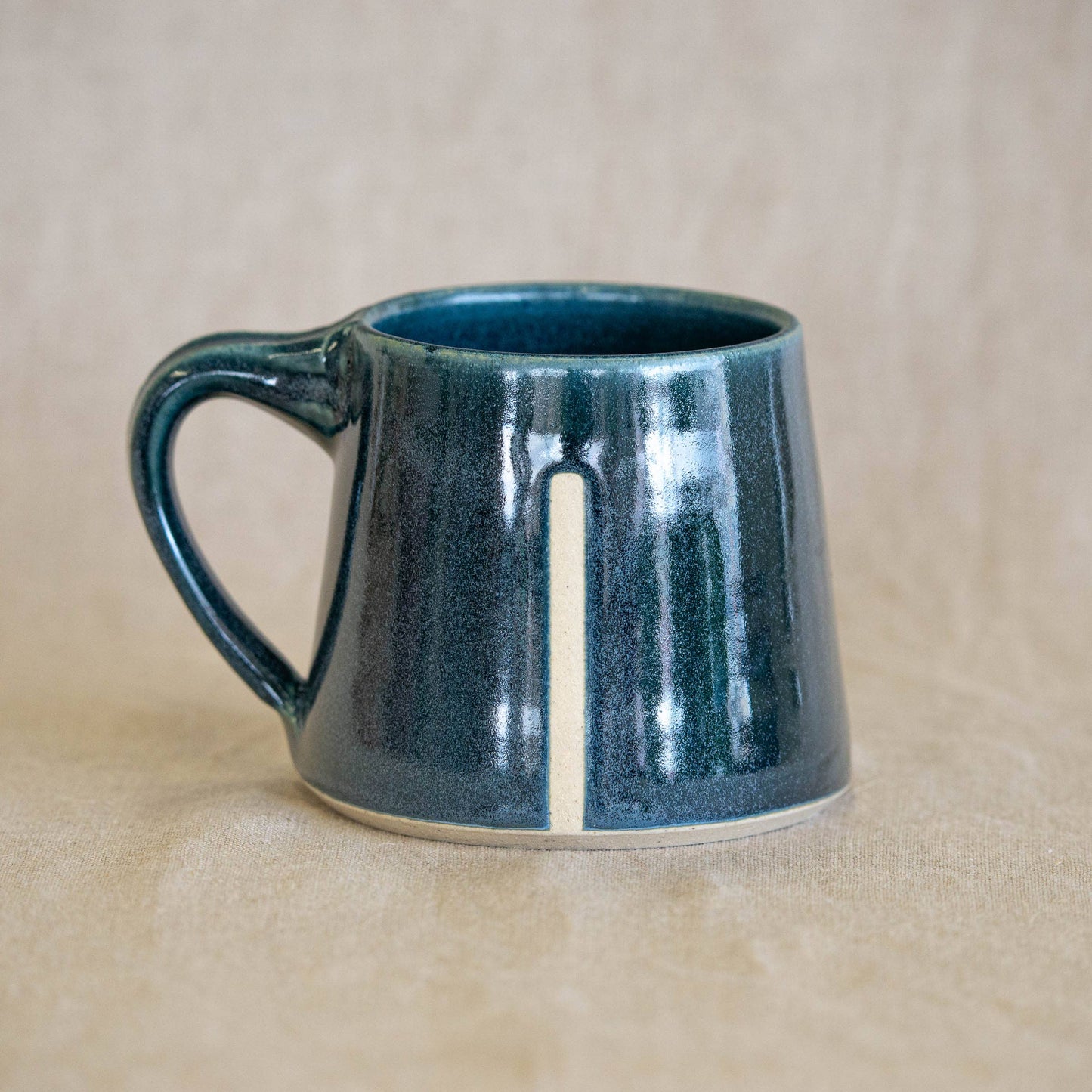Handmade Ceramic Mug in Dark Blue