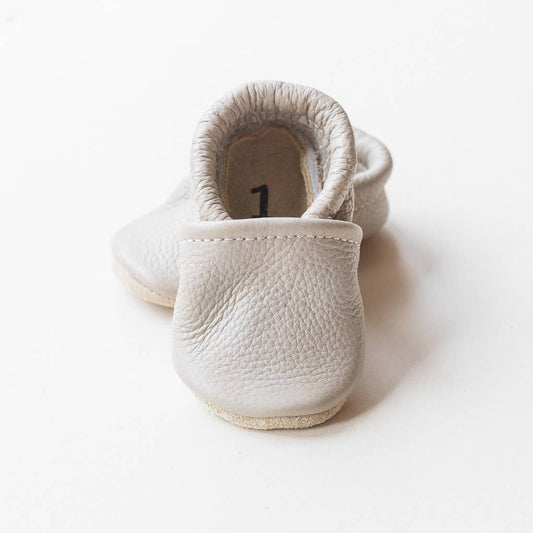 Gender Neutral Baby Shoes in Light Gray
