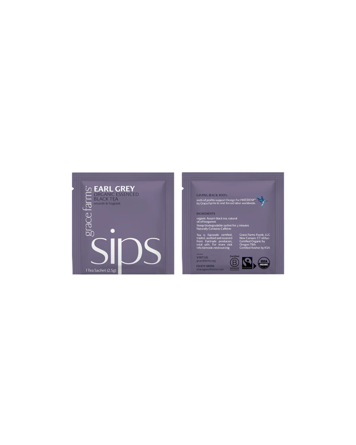 Tea - sips, Earl Grey Organic (16 tea sachets)