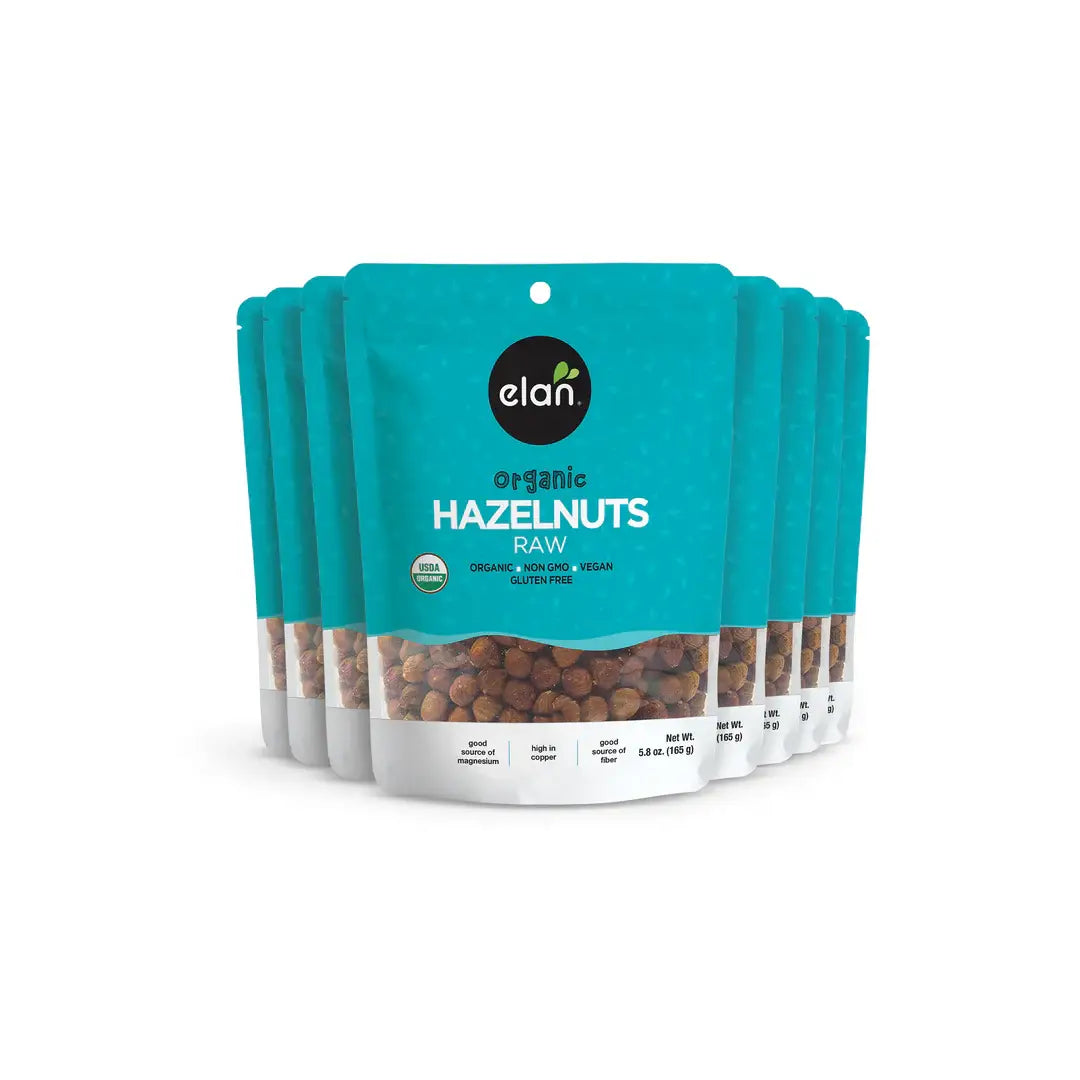 Elan - Elan Organic Raw Hazelnuts, Nuts, Snacks, Gluten Free (6 oz)