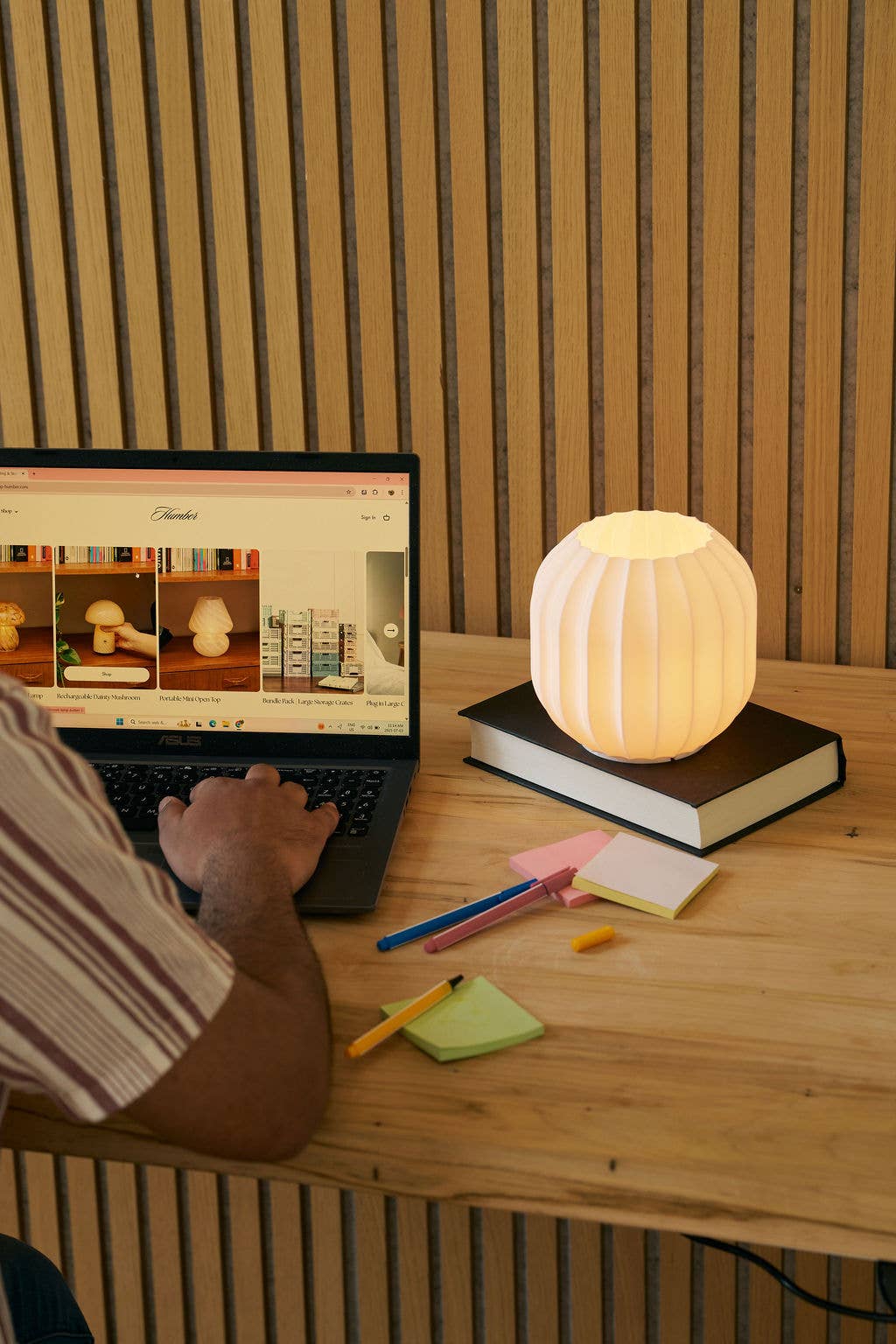 Humber - Mini Lantern Portable Lamp, Wireless and Rechargeable: Warm White