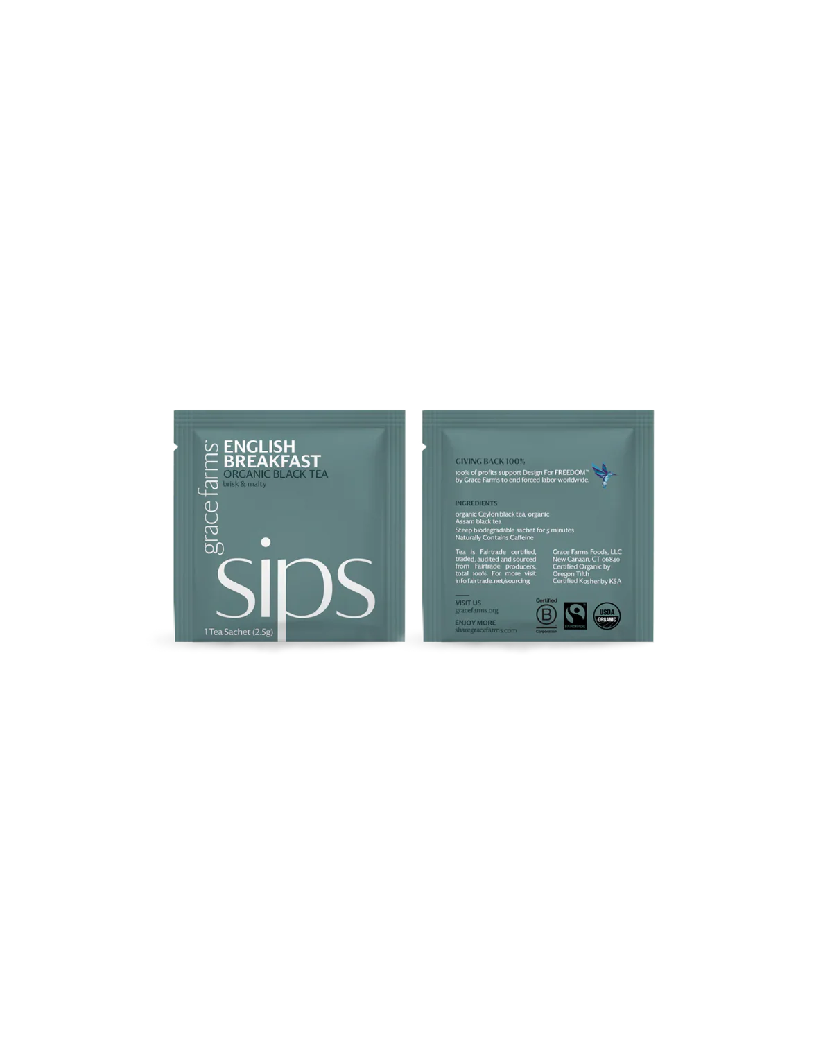 Tea - sips, English Breakfast Organic (16 tea sachets)