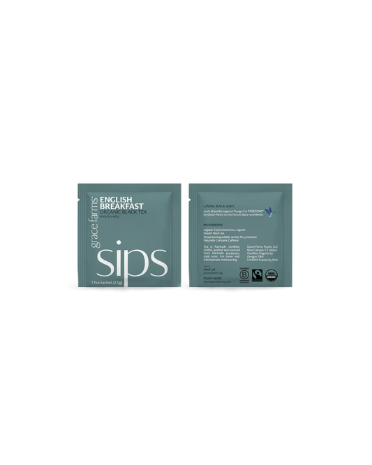 Tea - sips, English Breakfast Organic (16 tea sachets)