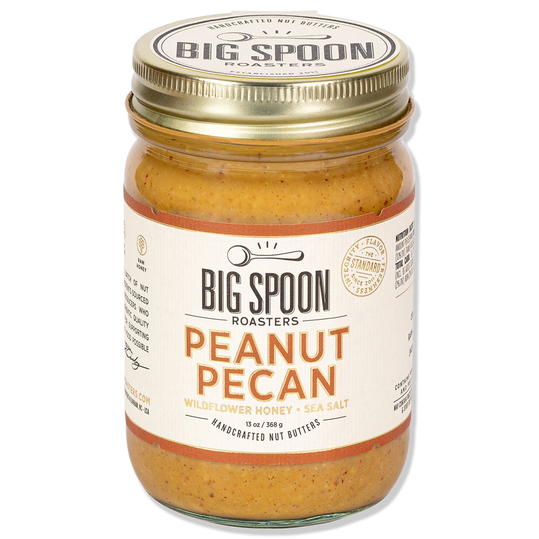 Big Spoon Roasters - Peanut Pecan Butter with Wildflower Honey: 3oz Jar