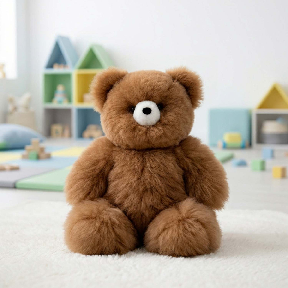 Shupaca Alpaca - 15" Alpaca Stuffed Animal - Bear: Caramel