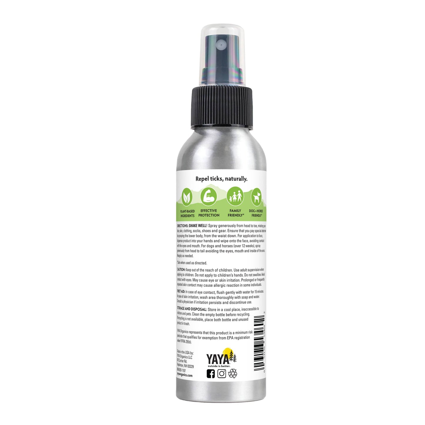 YAYA Organics - Tick Ban All-Natural Tick Repellent - 4 oz.