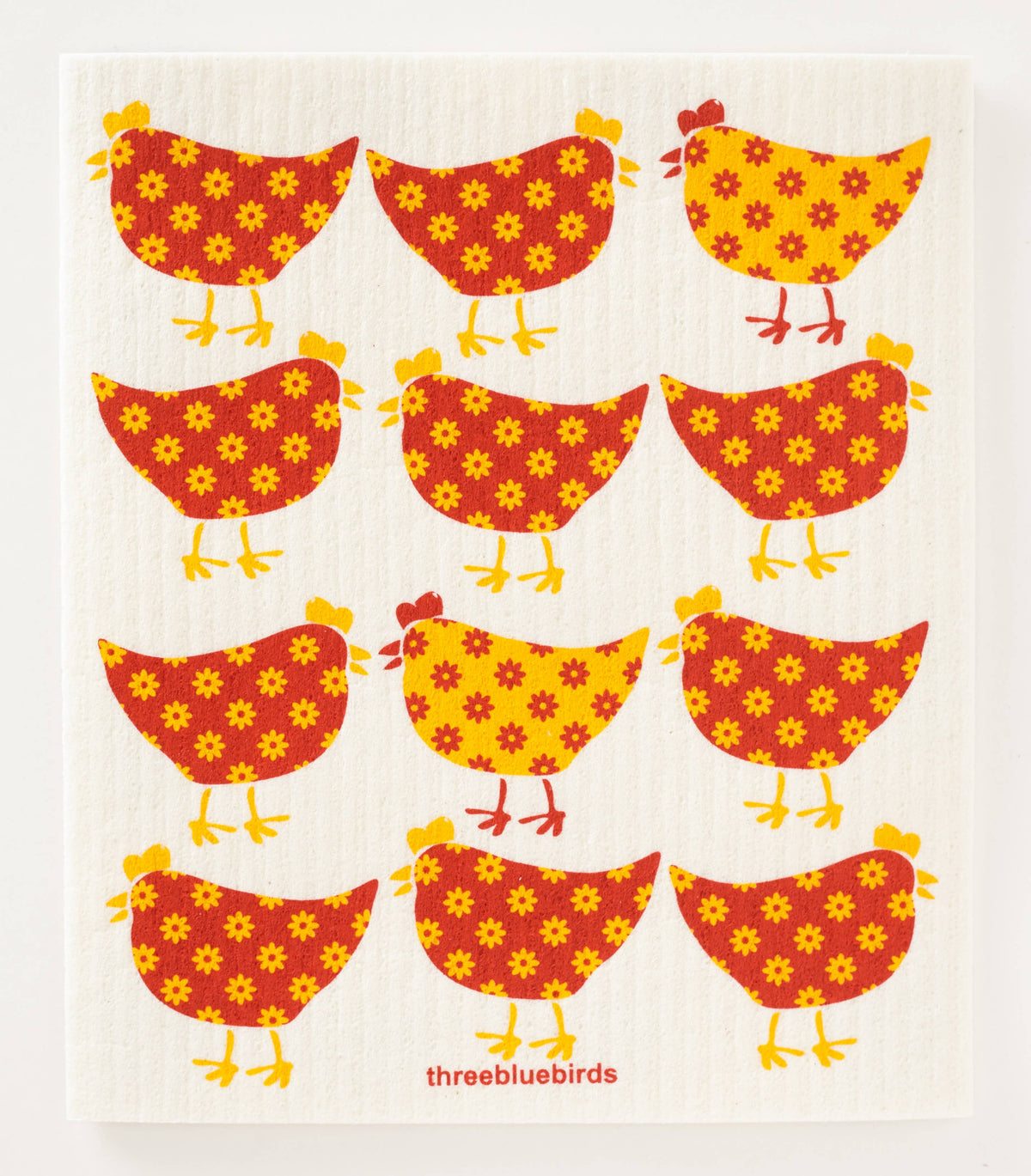 Three Bluebirds Swedish Dishcloths - Little Chickens Swedish Dishcloth