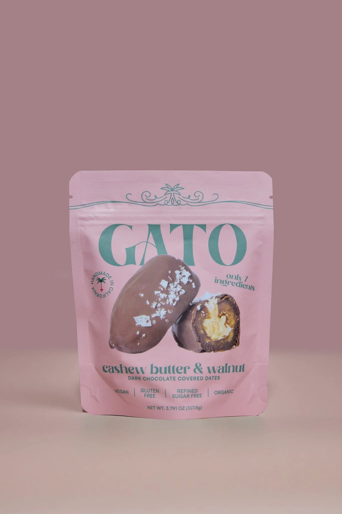 Dark Chocolate Covered Dates with Cashew Butter - Organic (3 piece)