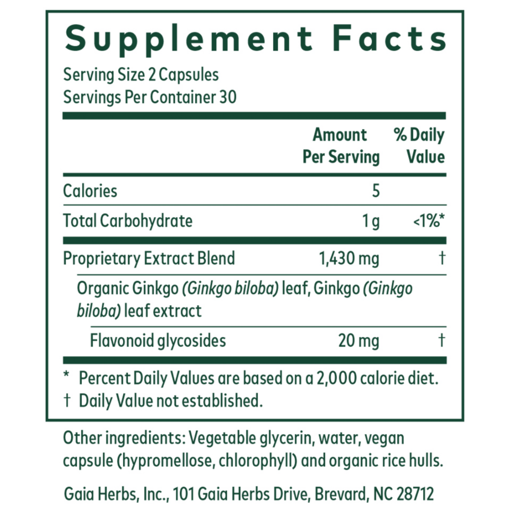 Ginkgo (60 liquid phyto-caps)