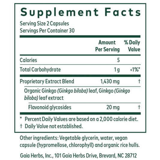 Ginkgo (60 liquid phyto-caps)
