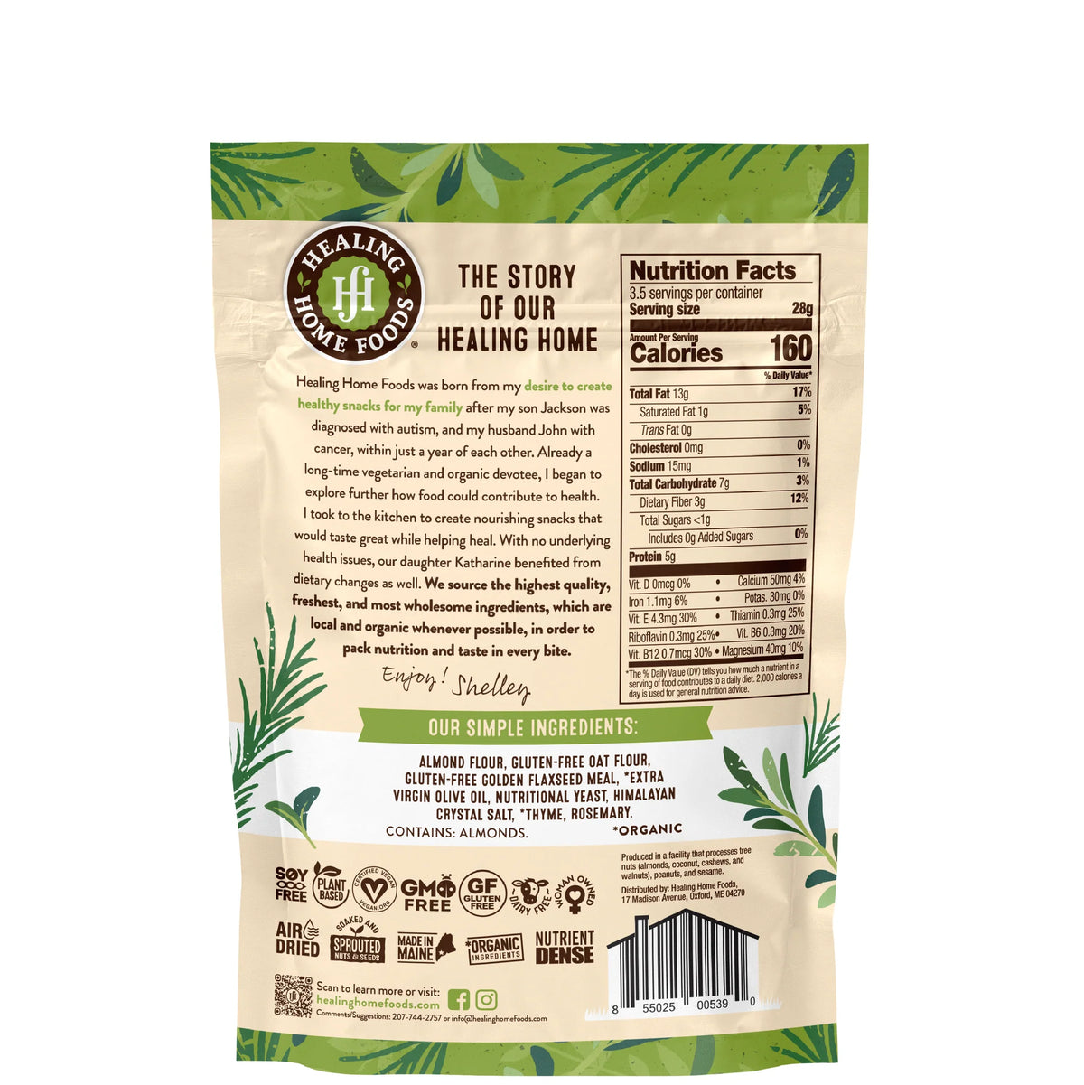 Crackers, Garden Herb Air-Dried