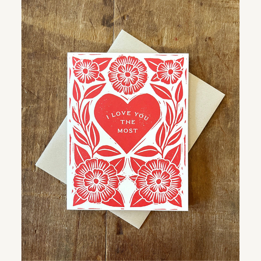 i love you the most greeting card single card_1