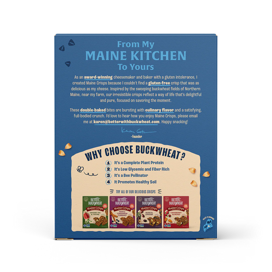 Crisps, Wild Blueberry Walnut (4 oz) - Maine Crisps