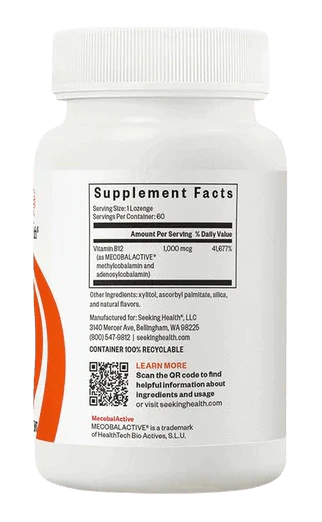 Methyl B12 1000 (60 lozenges) - Seeking Health