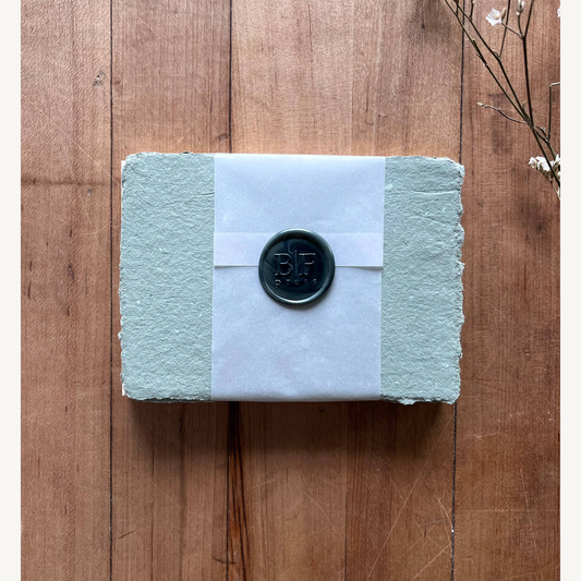 mini set of cards with envelopes moss gold off white_1