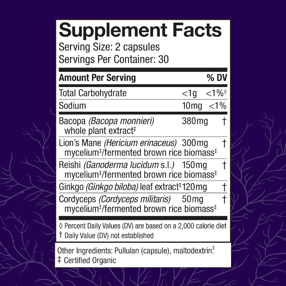 MycoBotanicals Brain Capsules (60 veg caps)