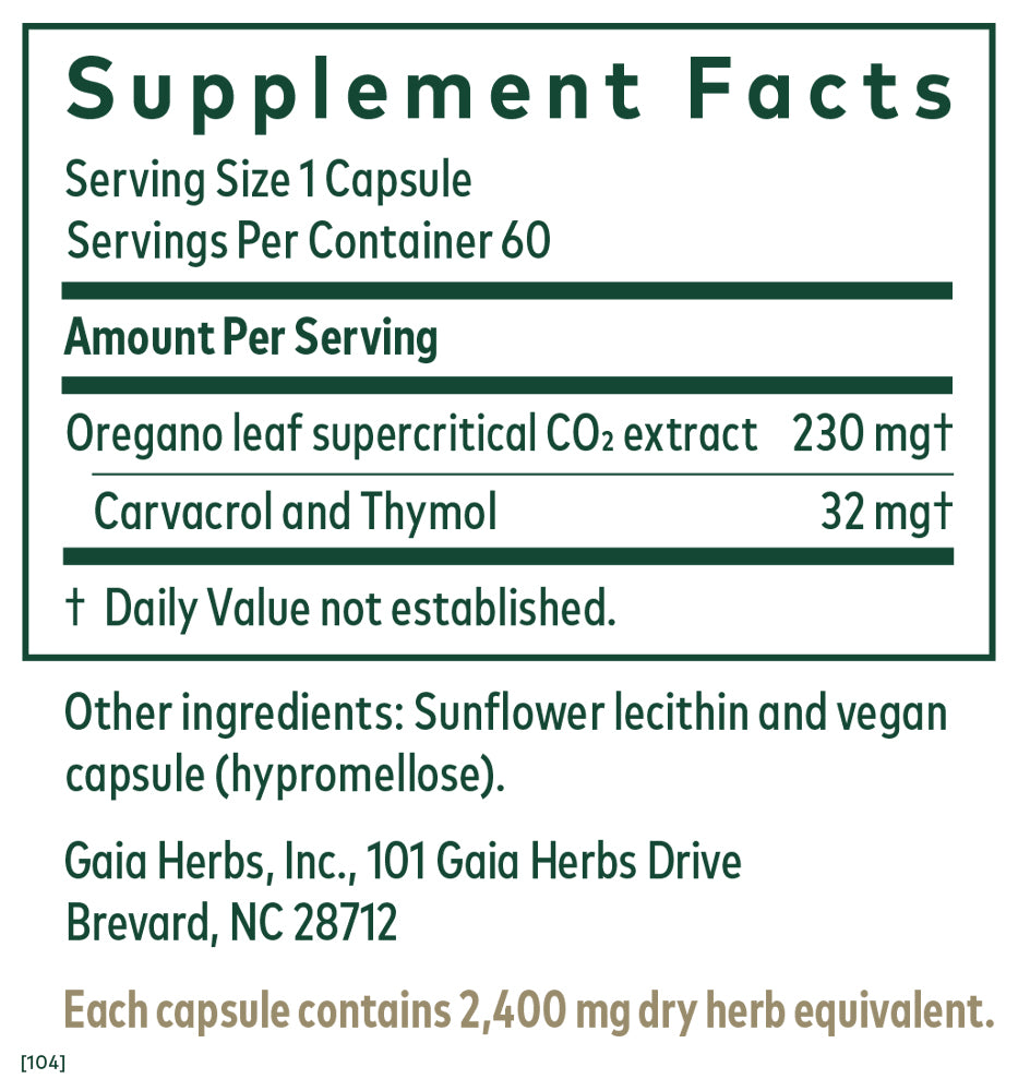 Oil of Oregano (60 liquid phyto-caps)