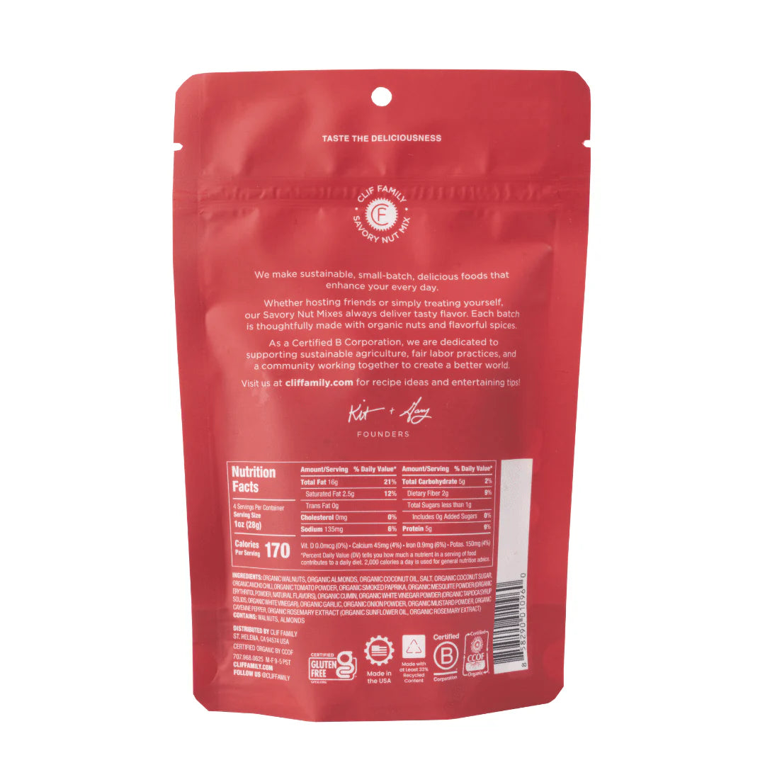 BBQ Walnuts & Almonds, Organic (4 oz) - Clif Family Farm & Winery