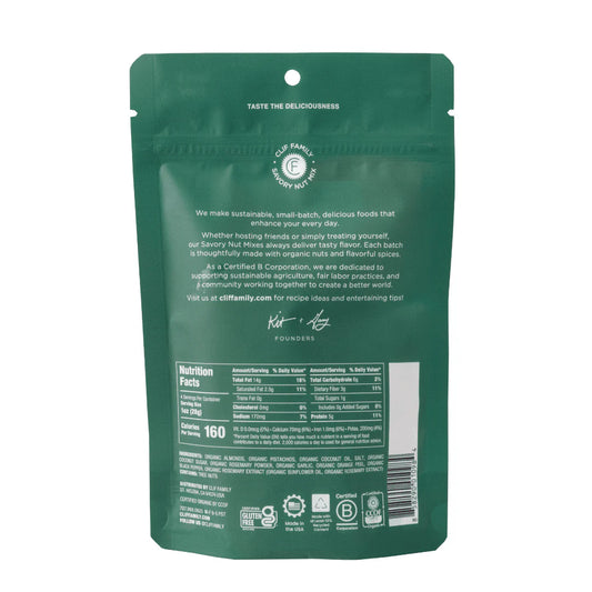 Rosemary Almonds & Pistachios, Organic (4 oz) - Clif Family Farm & Winery