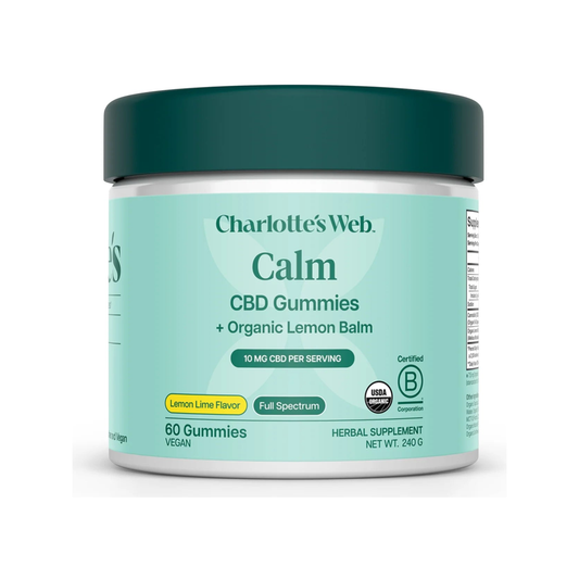 Calm CBD Gummies, Lemon Lime (60 gummies) - Charlotte's Web