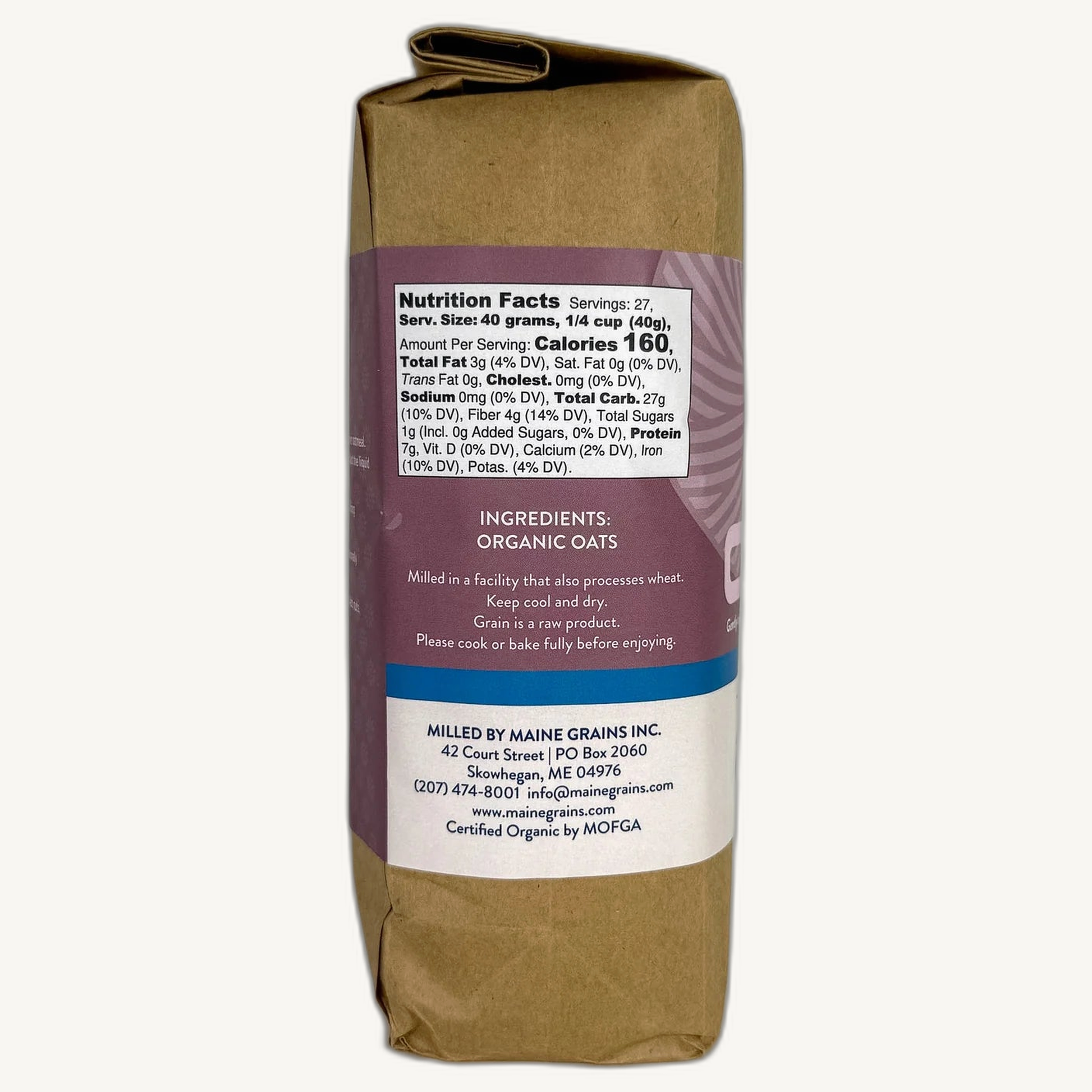 Maine Grains Organic Cracked Oats