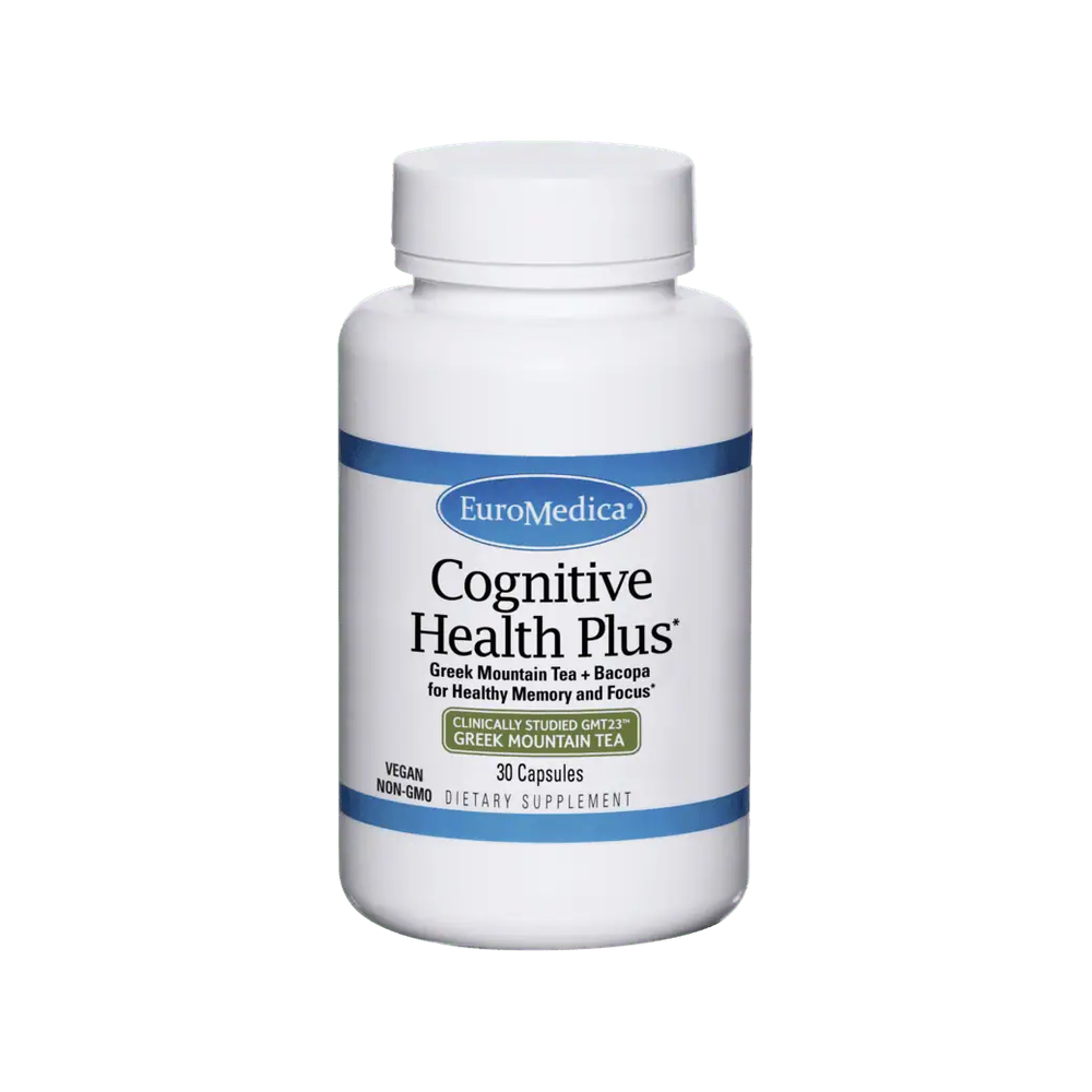 Cognitive Health Plus, Greek Mountain Tea + Bacopa (30 veg caps) - EuroMedica