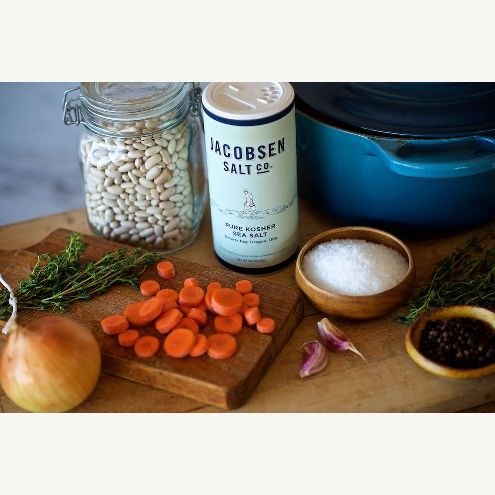 Pure Kosher Sea Salt - 1lb Canister Jacobsen Salt Co.