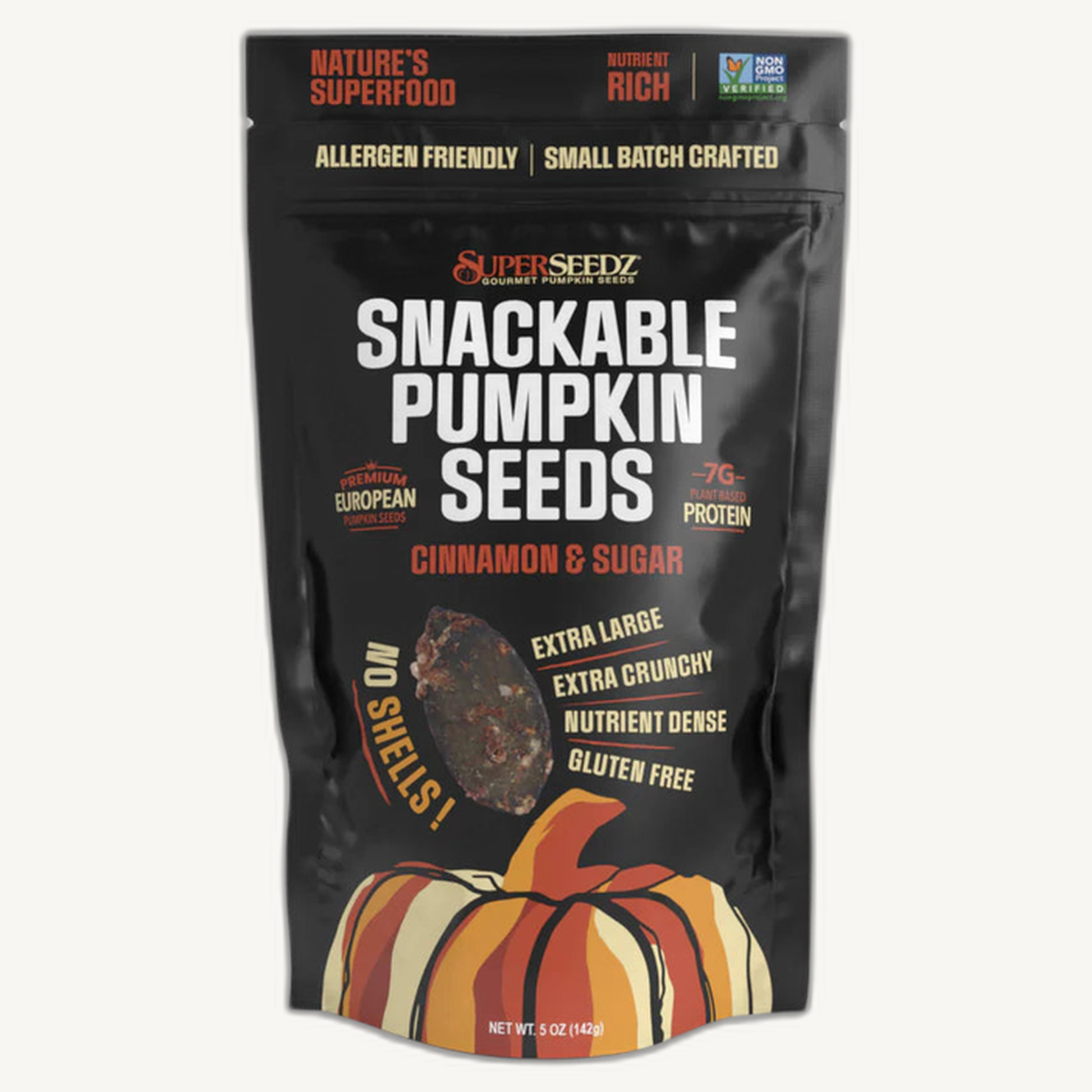 Pumpkin Seeds, Cinnamon & Sugar (5 oz)