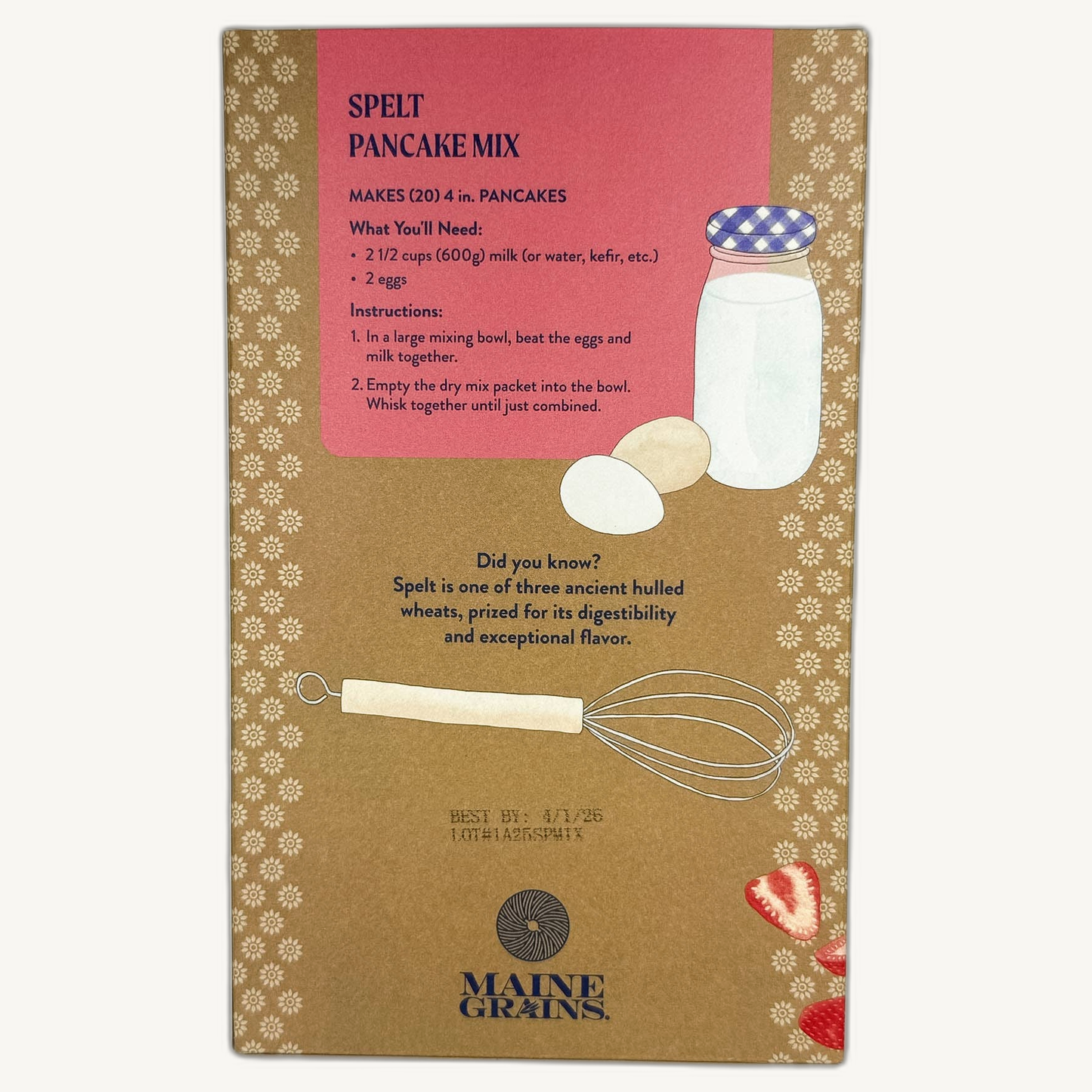 Maine Grains Spelt Pancake Mix