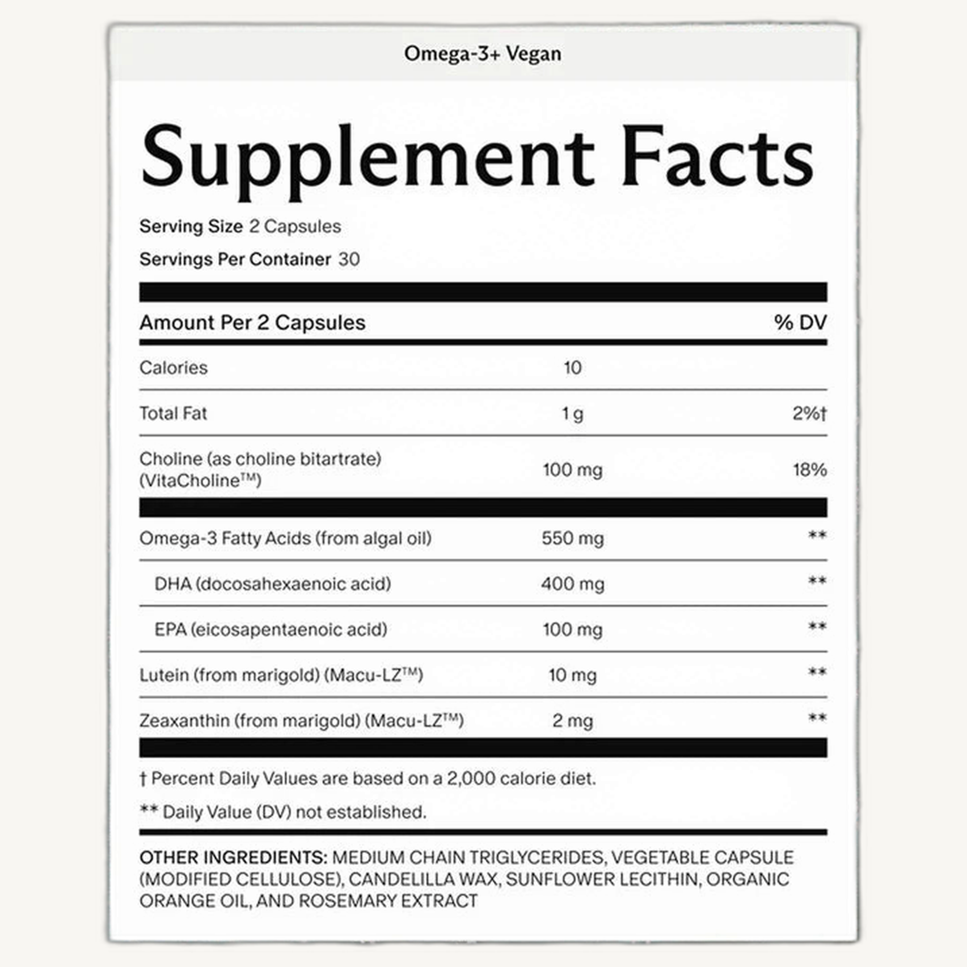 Needed Prenatal Omega-3+ Vegan