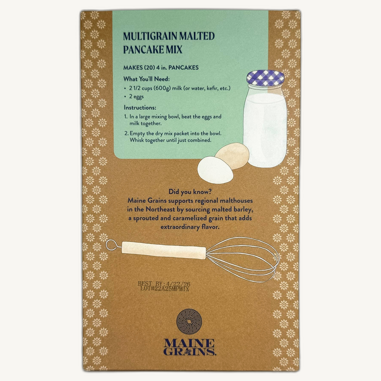 Maine Grains Multigrain Malted Pancake Mix