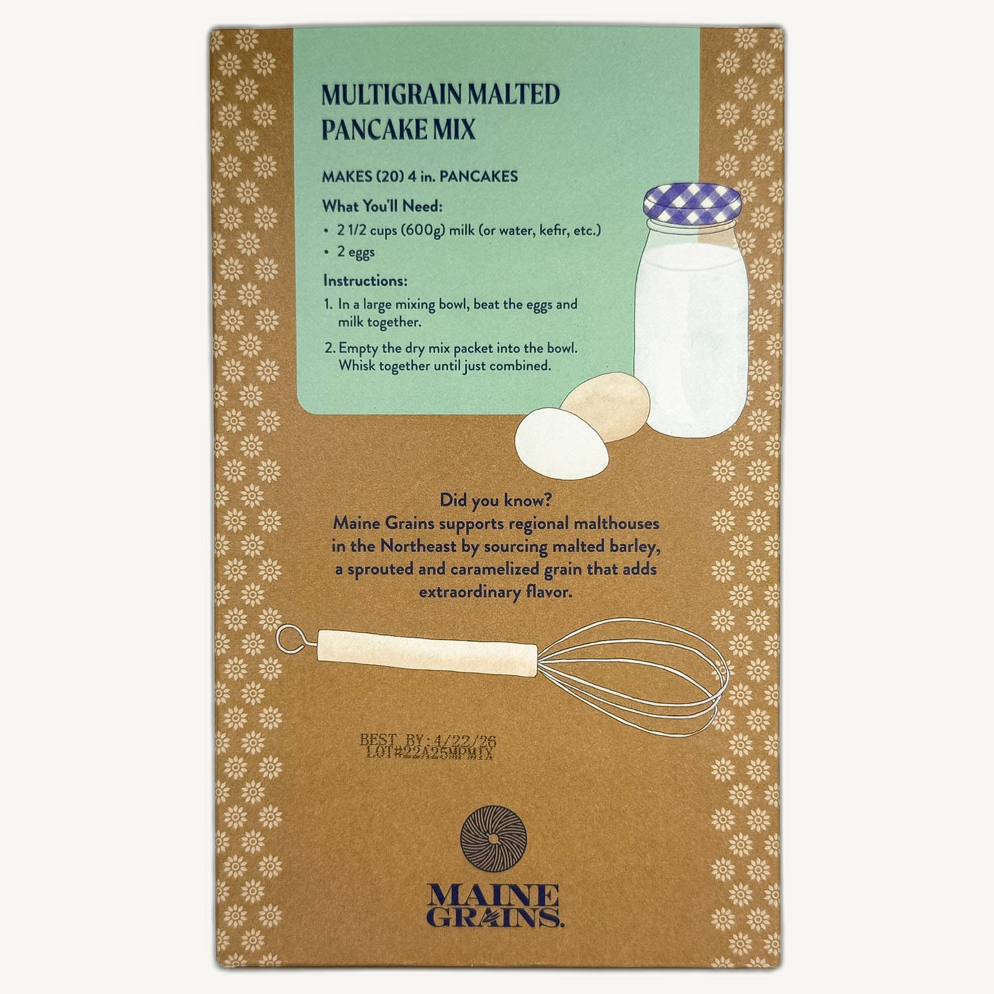 Maine Grains Multigrain Malted Pancake Mix