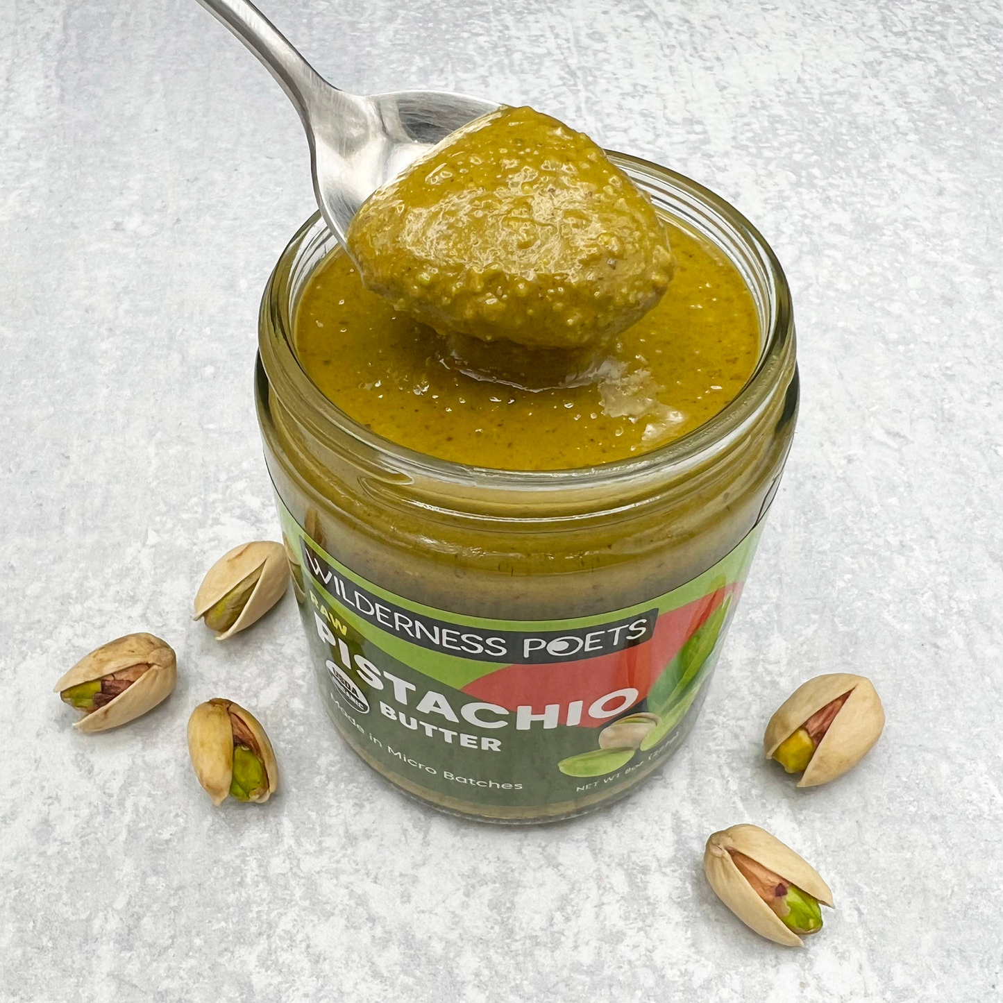 Pistachio Butter, Raw - Organic (8 oz)