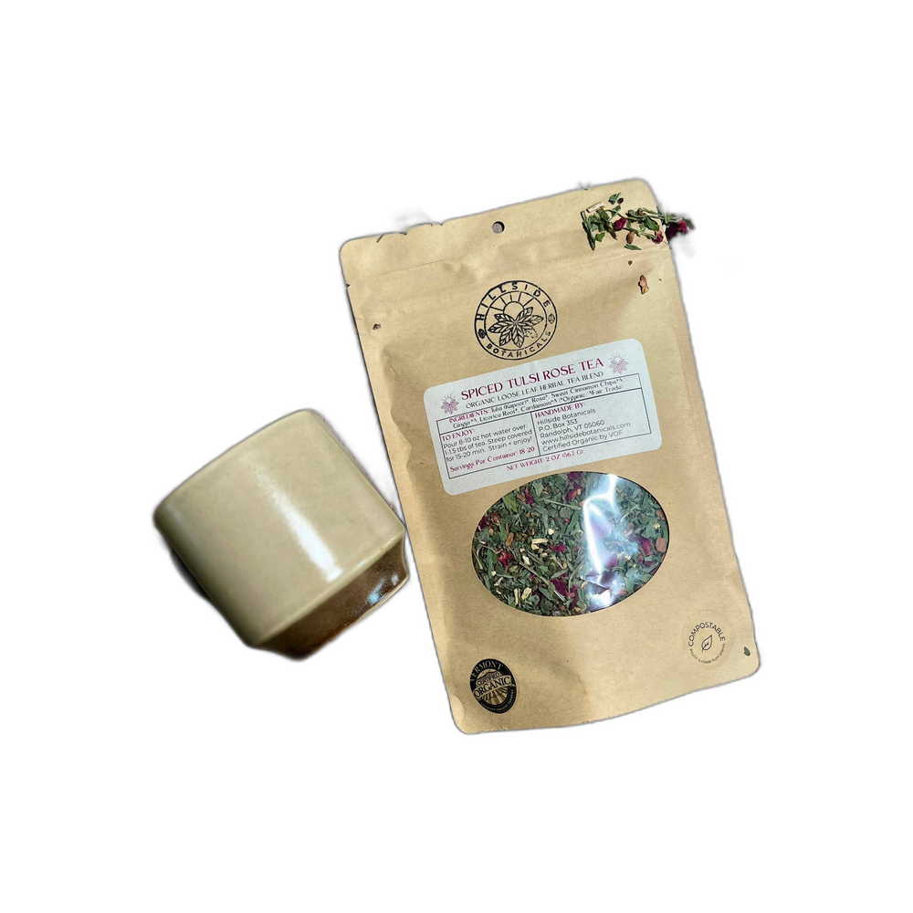 Hillside Botanicals Organic Spiced Tulsi Rose Tea (2 oz)