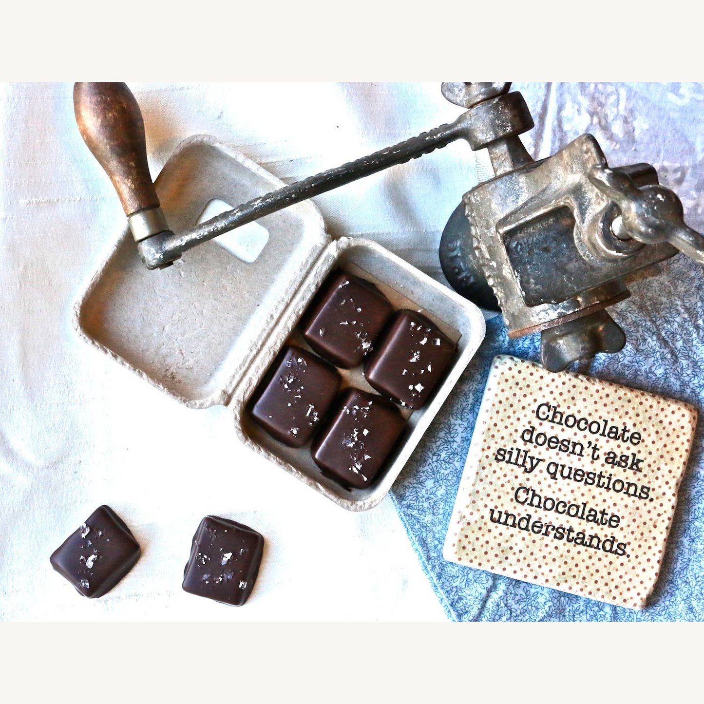 Caramels - 70% Dark Chocolate Covered, Salted
