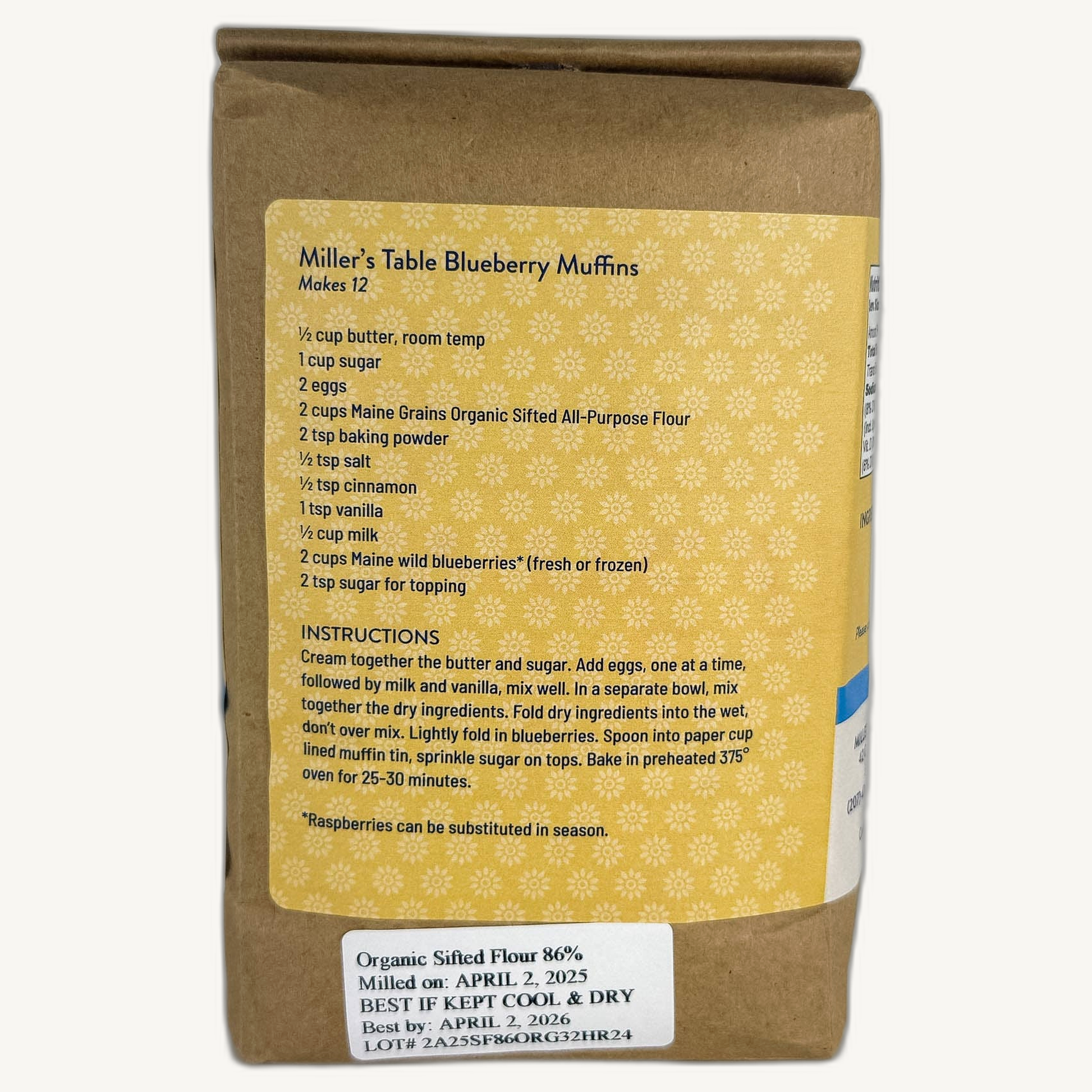 Maine Grains Organic Sifted All-Purpose Wheat Flour (2.4 lbs)