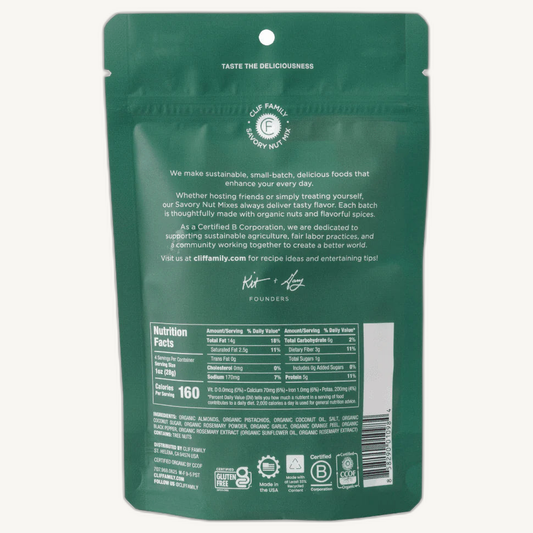 Rosemary Almonds & Pistachios, Organic (4 oz) - Clif Family Farm & Winery