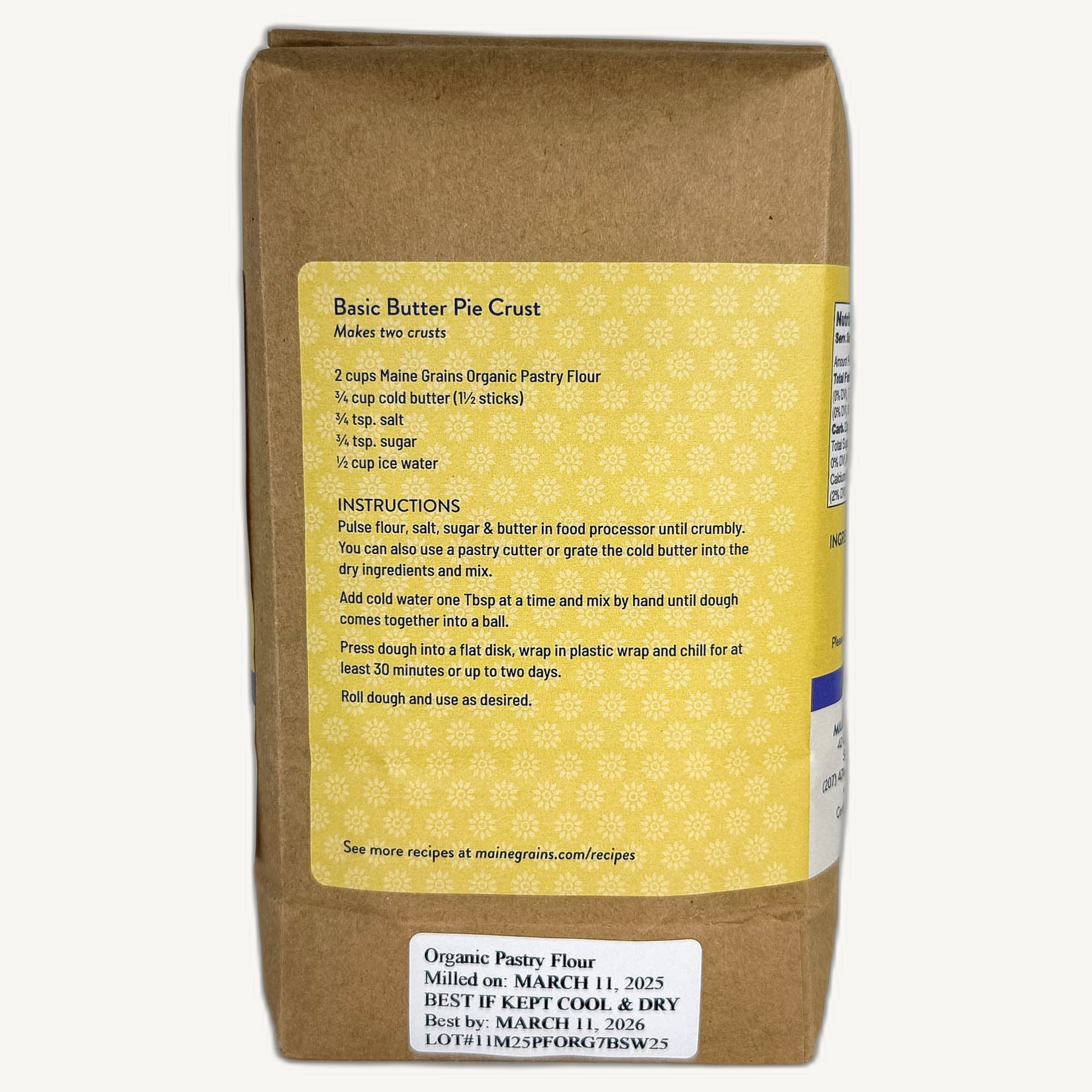 Maine Grains Organic Pastry Flour