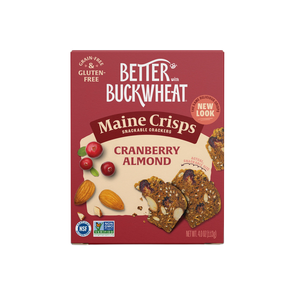 Crisps, Cranberry Almond (4 oz) - Maine Crisps
