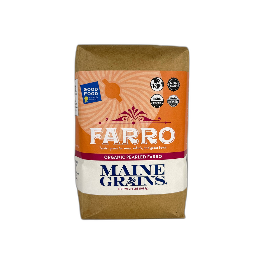 Maine Grains Organic Pearled Farro (2.4 lbs.)
