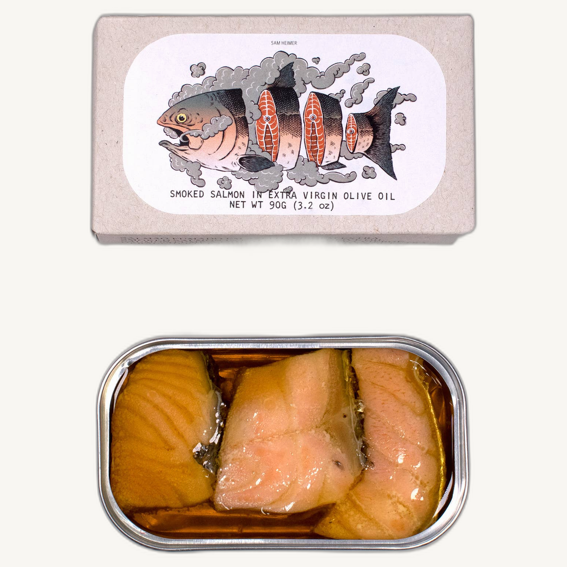 Smoked Salmon in Extra Virgin Olive Oil (3.2 oz)