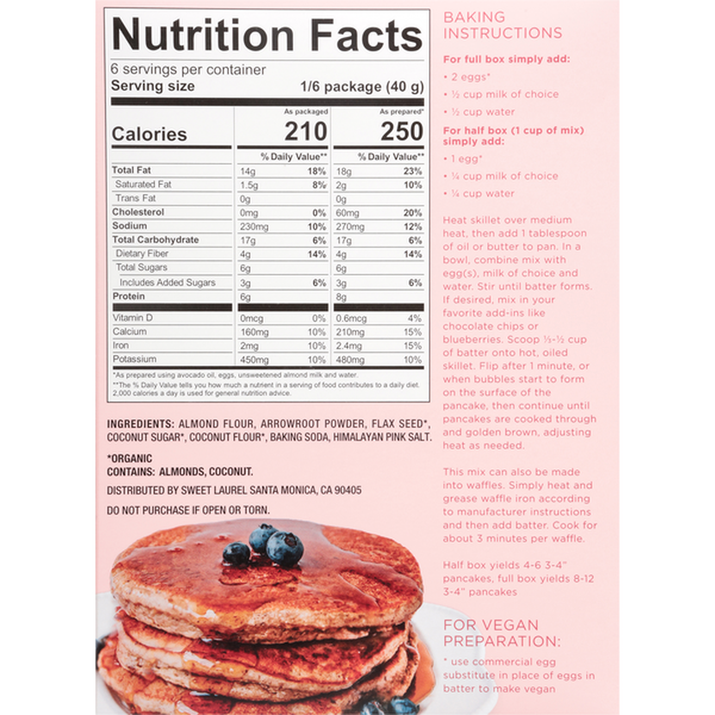 Sweet Laurel Pancake Mix (10 oz)