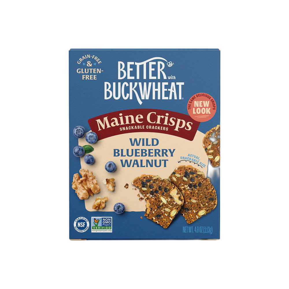 Crisps, Wild Blueberry Walnut (4 oz) - Maine Crisps