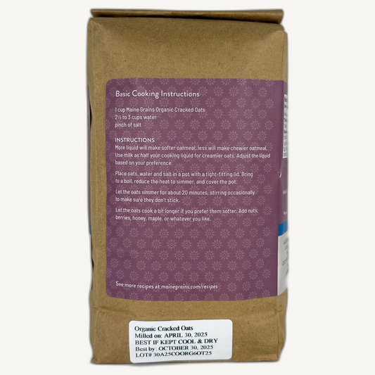 Maine Grains Organic Cracked Oats