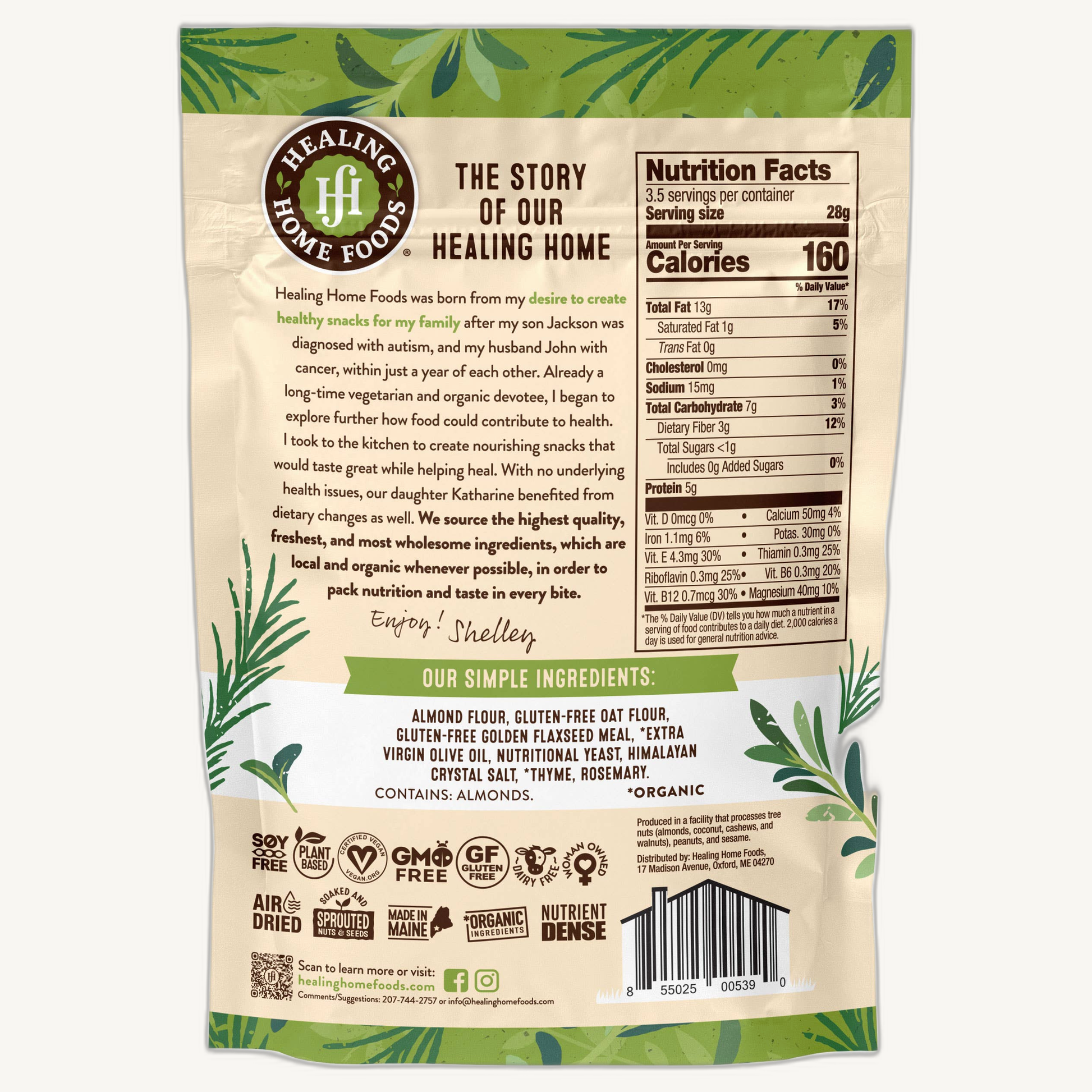Crackers, Garden Herb Air-Dried